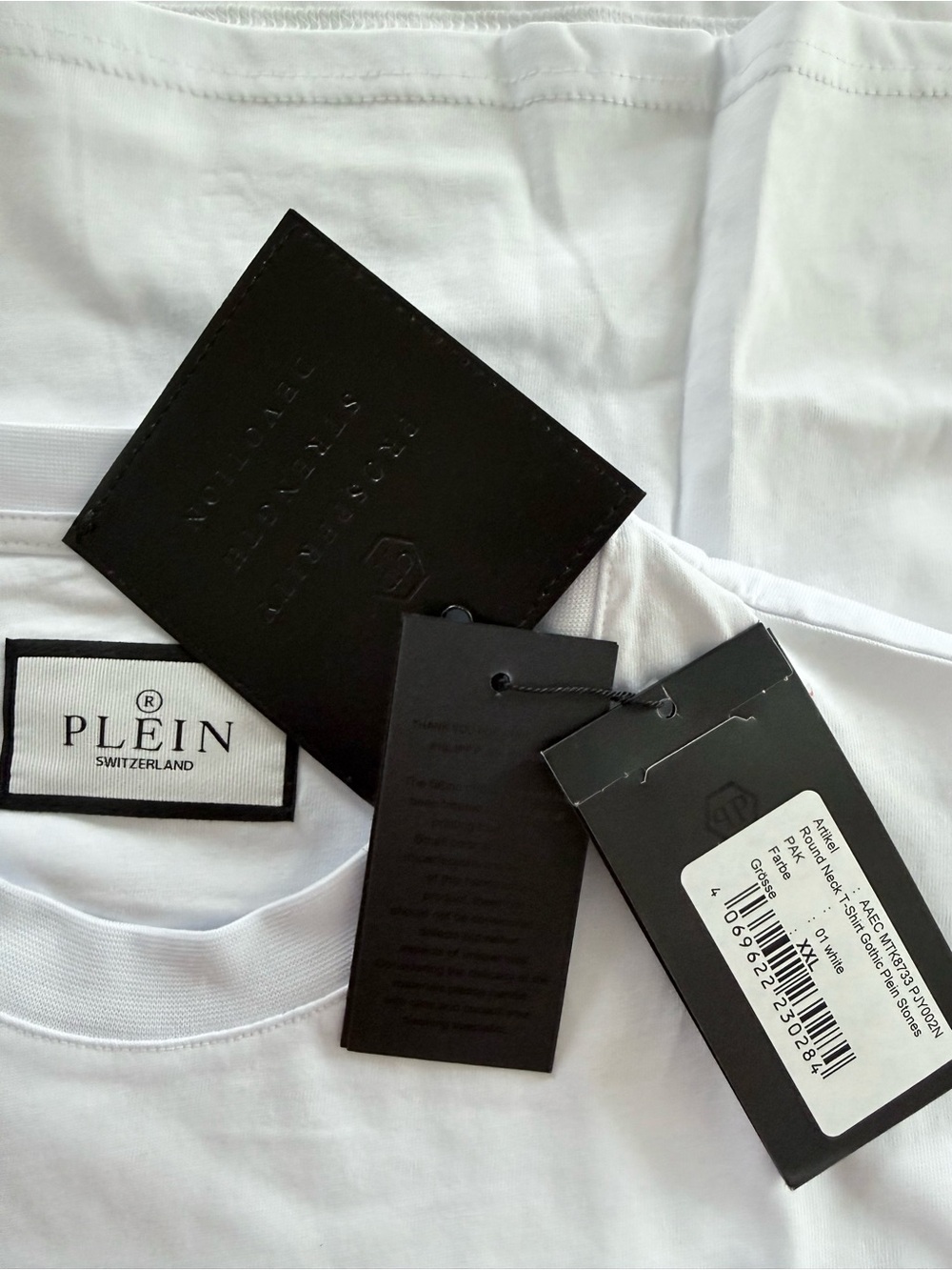 Philipp Plein Gothic Plein Stones White Skull T-Shirt NWT Size XXL - Picture 6 of 7
